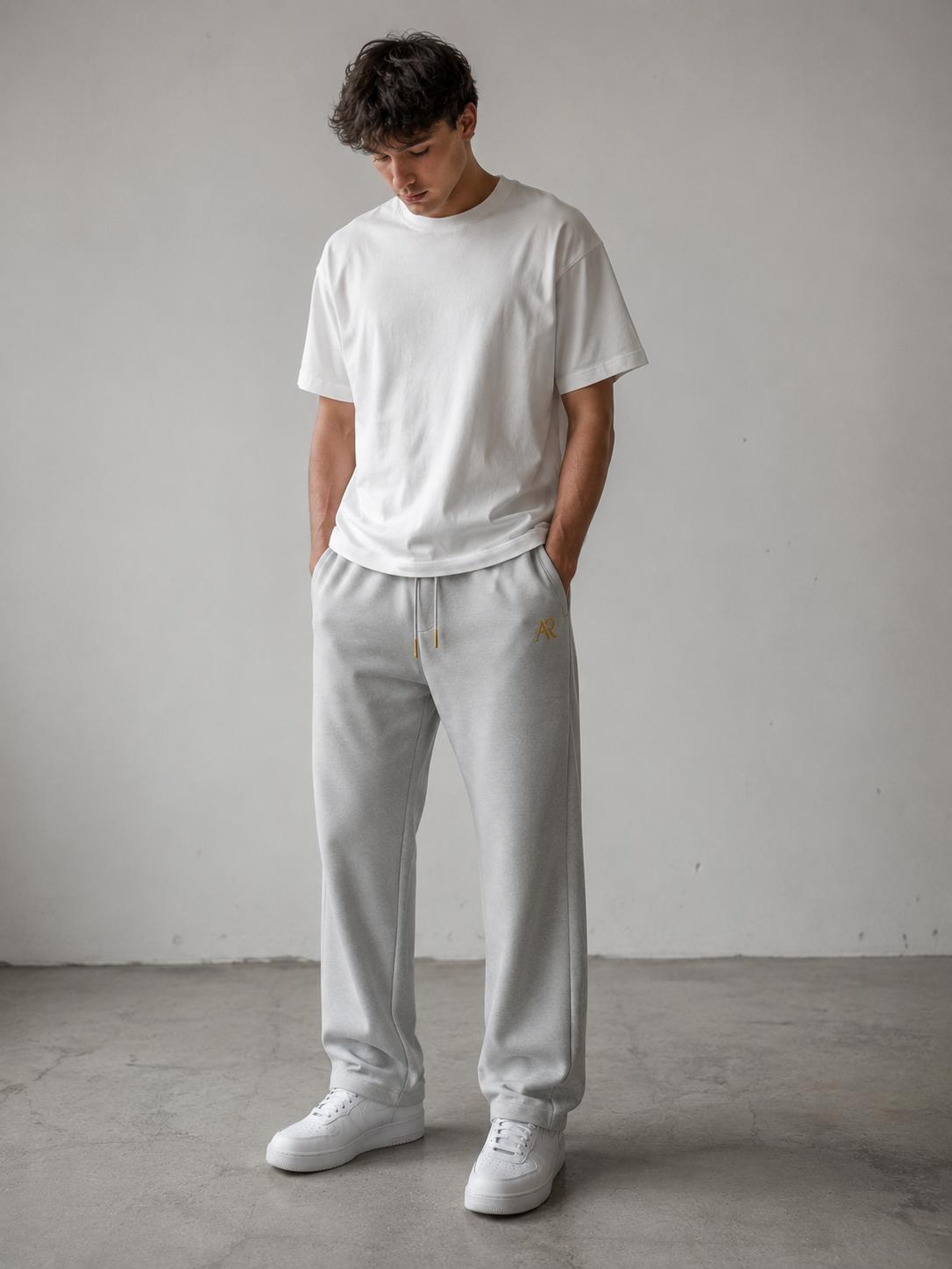 Open Leg Jogger Weiß
