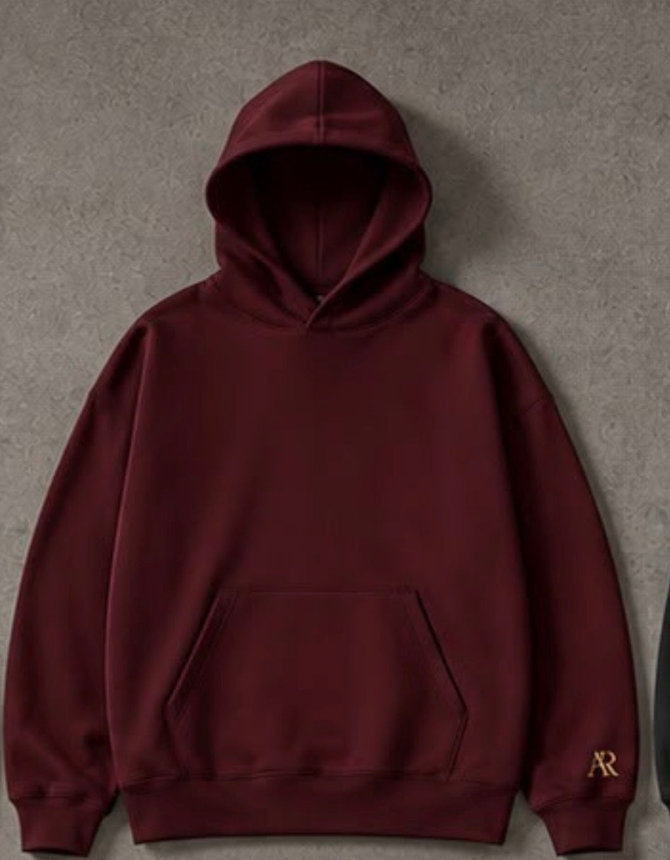 Hoodie Weinrot