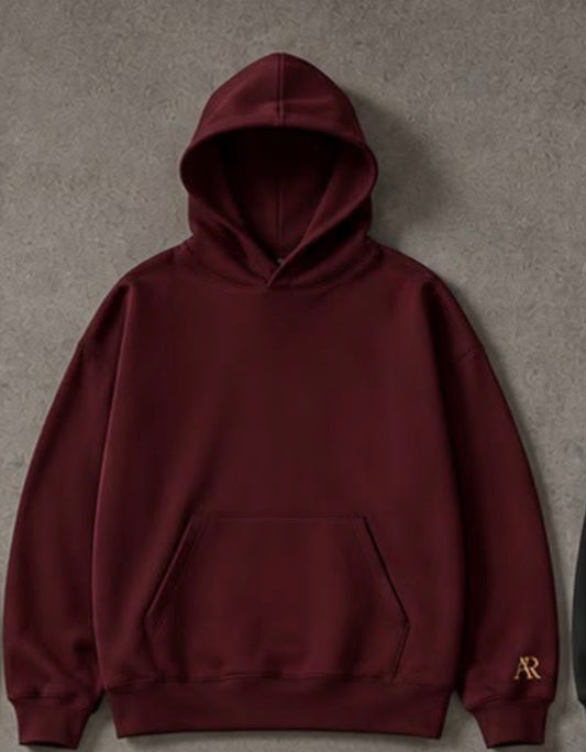 Hoodie Weinrot